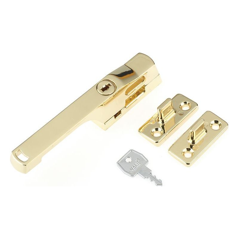 Yale Locks P115PB Lockable Window Handle Polished Brass Finish Yale Locks - RockBottom Northampton