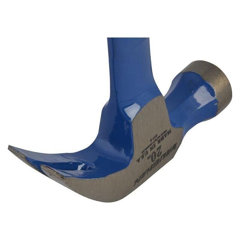 Vaughan R20 Curved Claw Nail Hammer All Steel Smooth Face 570g (20oz) Vaughan - RockBottom Northampton