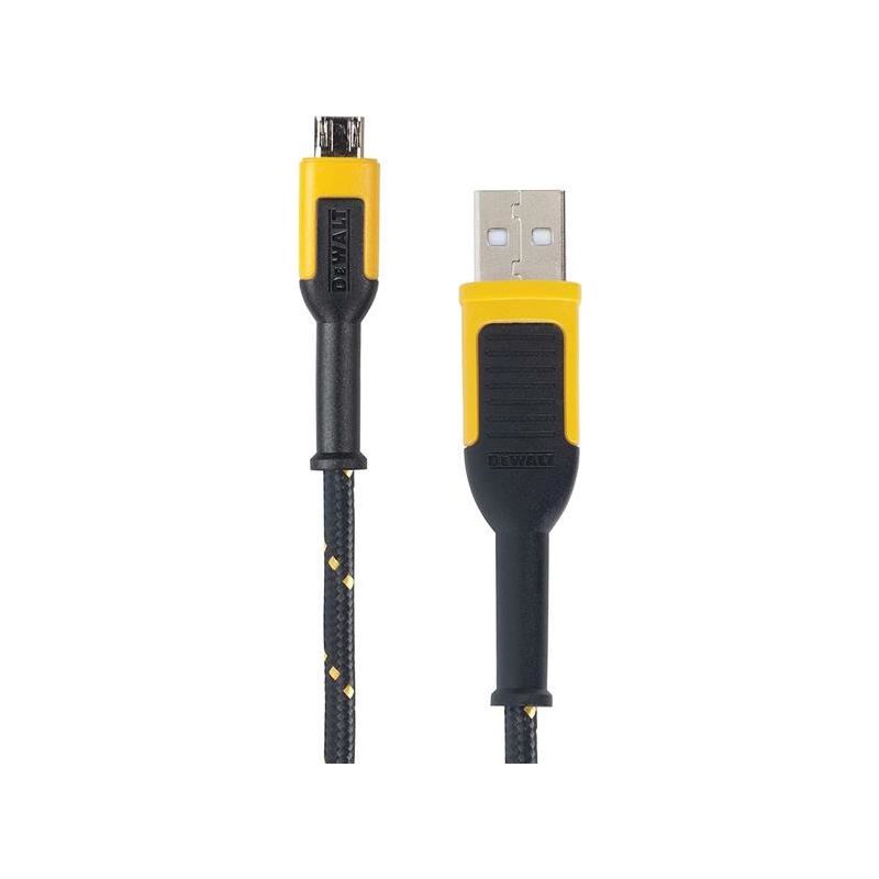Dewalt Telecoms USB A to USB-Micro Reinforced Charging Cable 1.8m (6ft) DEWALT Telecoms - RockBottom Northampton