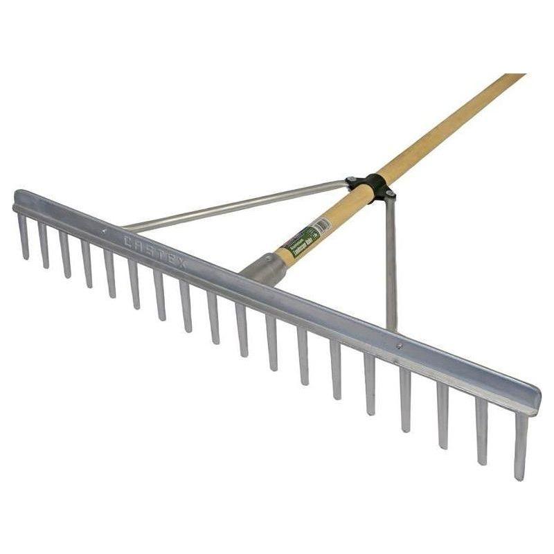 Faithfull Aluminium Landscape Rake Wooden Handle FSC 100% Faithfull - RockBottom Northampton