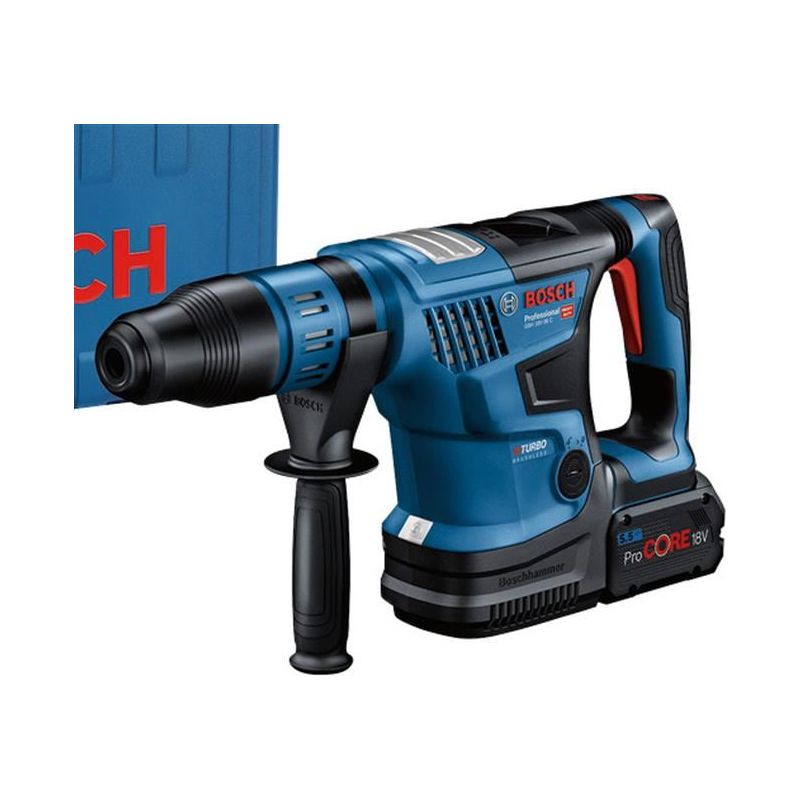 Bosch GBH 18V-36 C Pro BITURBO SDS-Max Rotary Hammer 18V 2 x 5.5Ah ProCORE18V Li-ion Bosch - RockBottom Northampton
