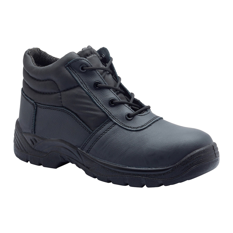 Smooth Leather Composite Chukka Black - size 9