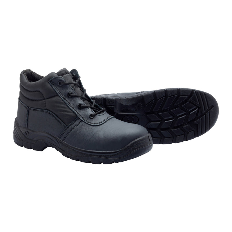 Smooth Leather Composite Chukka Black - size 12