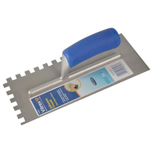 Vitrex Soft Grip Adhesive Trowel 10mm Notches Vitrex - RockBottom Northampton