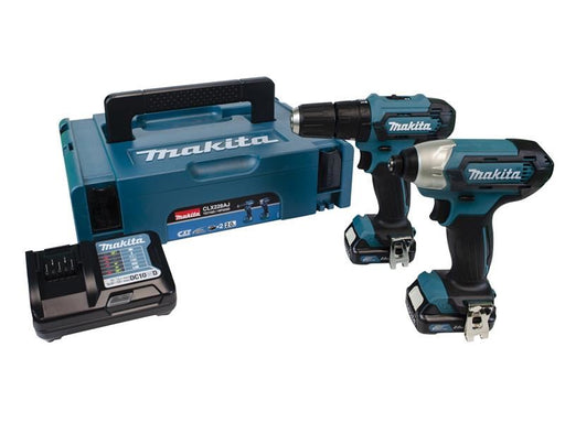 Makita CLX228AJ 12Vmax CXT Twin Pack 12V 2 x 2.0Ah Makita - NorthantsTrade Northampton 