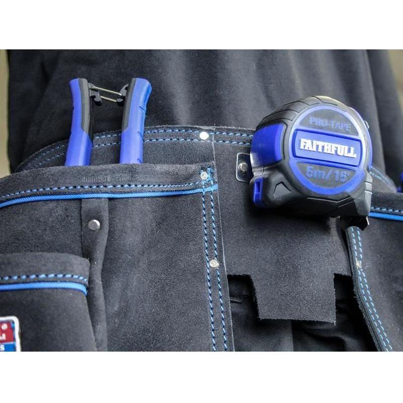 Faithfull Double Tool & Nail Pouch Faithfull - RockBottom Northampton