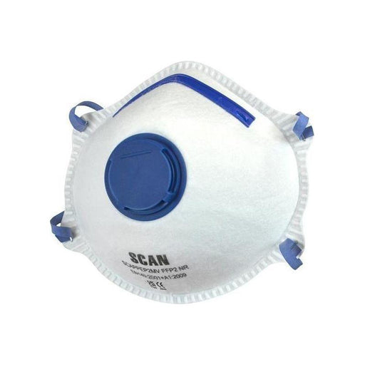 Scan Moulded Disposable Mask Valved FFP2 Protection (Pack 3) Scan - RockBottom Nothampton