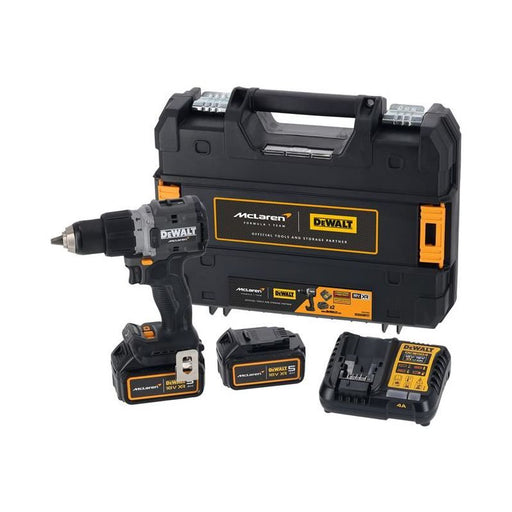 Dewalt Power Tools DCD85MP2T McLaren F1 XR Brushless Combi 18V 2 x 5.0Ah Li-ion DeWALT Power Tools - RockBottom Northampton