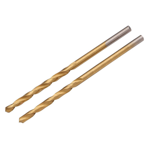Draper HSS Titanium Nitride Coated Drill Bit, 2.0mm x 49mm (Pack of 2) Draper - Town Tools