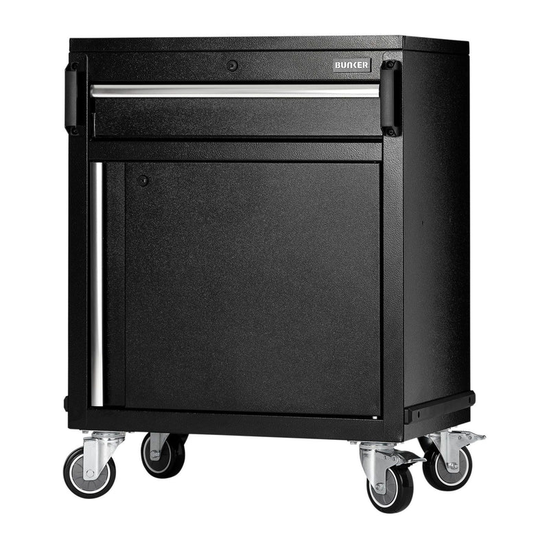 Draper Bunker Modular Power Tool Mobile Cabinet, 1 Drawer, 1 Door, 646mm Draper - Town Tools