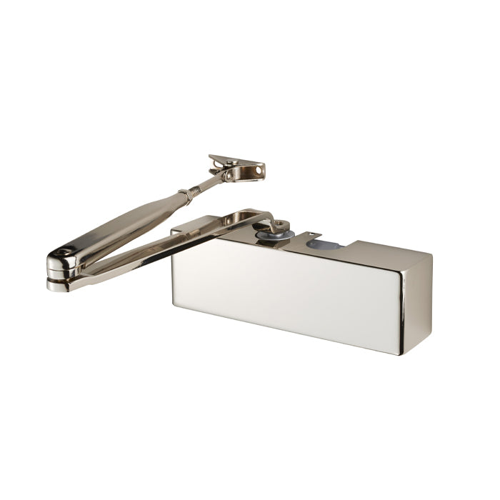 Overhead Door Closer En 2-4 By Template C/W Backcheck Fig 6 Bracket - Polished Nickel - Polished Nickel Plated