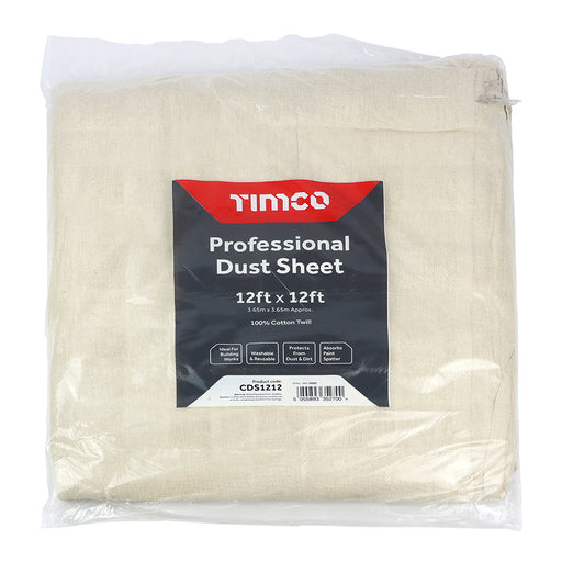 TIMCO Cotton Twill Dust Sheet