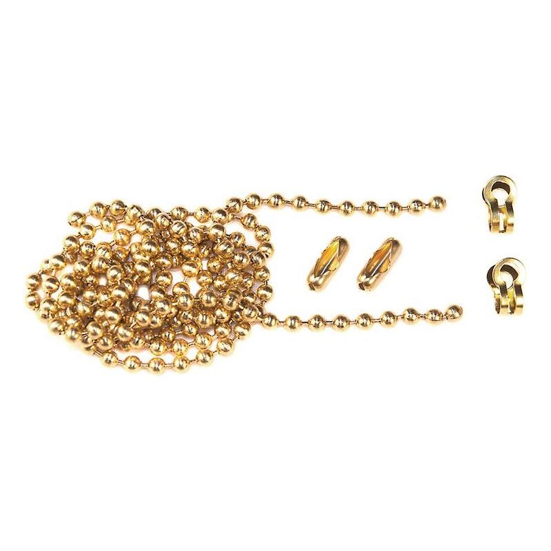 Faithfull Brass Ball Chain Kit Polished Brass 1m Faithfull - RockBottom Northampton