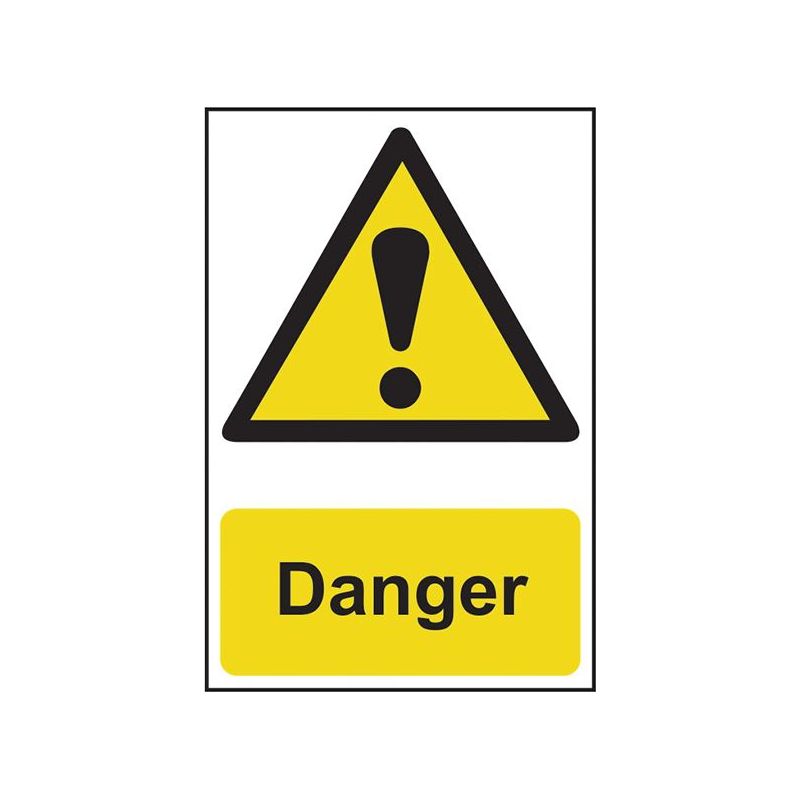 Scan Danger - PVC Sign 200 x 300mm Scan - RockBottom Nothampton