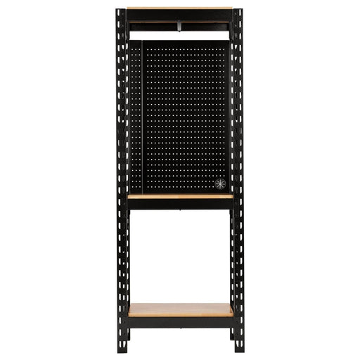 Bunker 17 Piece Modular 3 Tier Racking with Hardwood Shelving and Pegboards, 750mm Draper - Town Tools