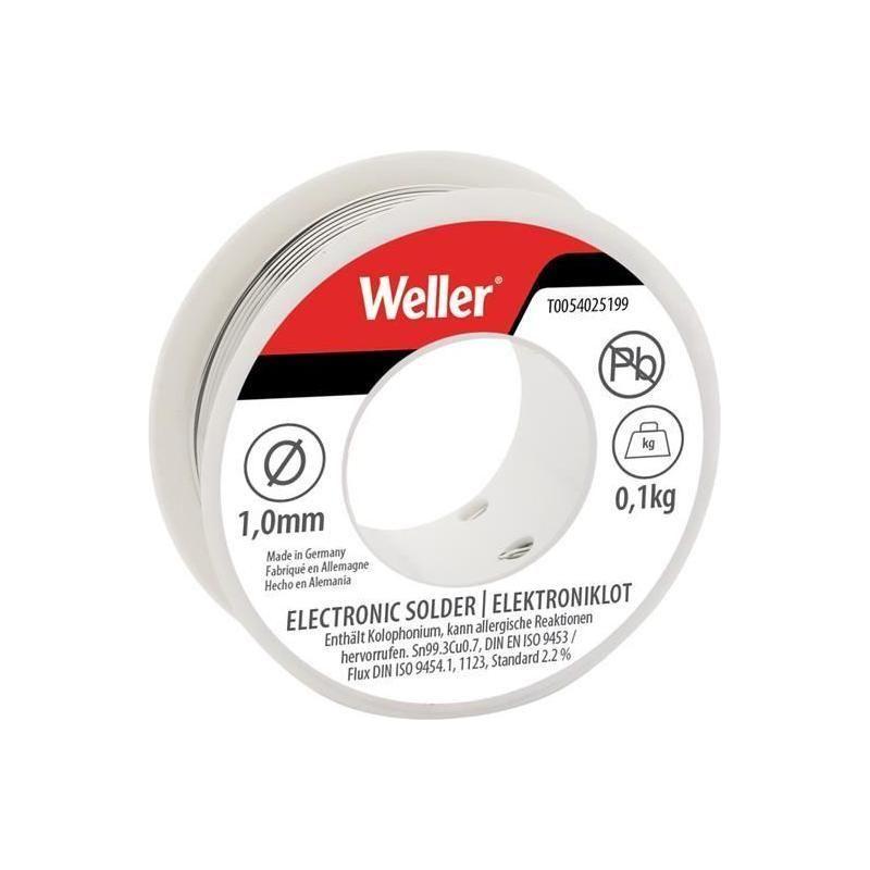 Weller EL99/1-100 Lead-Free Solder 1.0mm 100g Weller - RockBottom Northampton