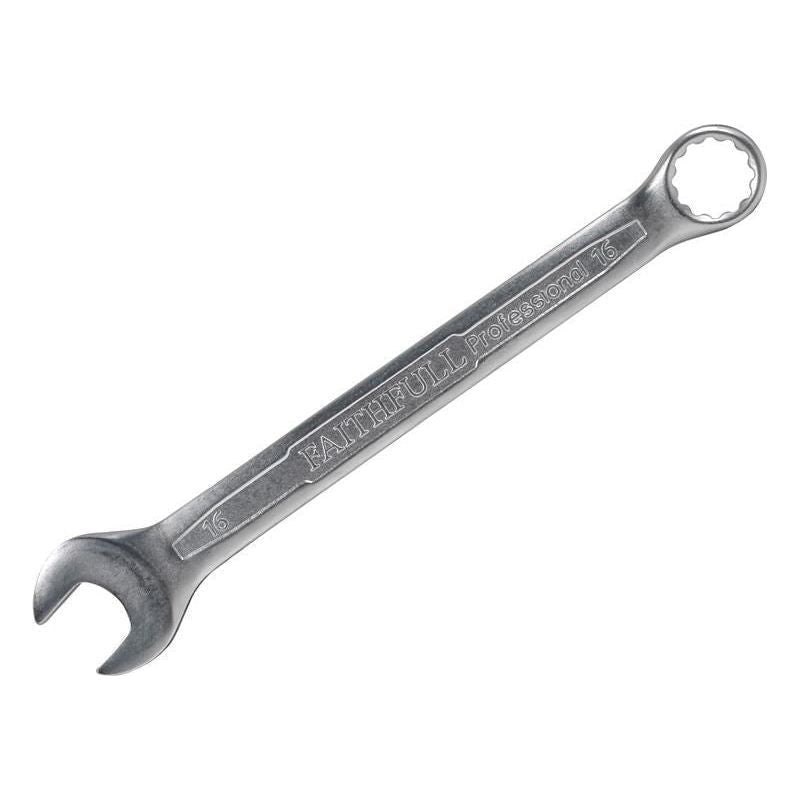Faithfull Combination Spanner CV Satin Finish 16mm Faithfull - RockBottom Northampton