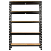 Bunker 22 Piece Modular 5 Tier Racking with Hardwood Shelving, 1500mm Draper - Town Tools