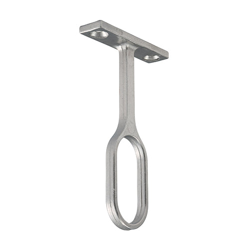 TIMCO Centre Bracket For Oval Tube Polished Chrome
