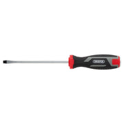 Draper Pound Thru Slotted Soft Grip Screwdriver, SL5.5 x 125mm Draper - Town Tools