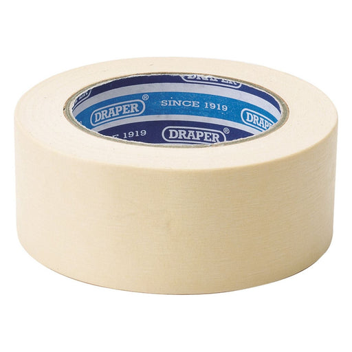 Draper Heavy Duty Masking Tape Roll, 50m x 50mm 63479 Draper - Town Tools 