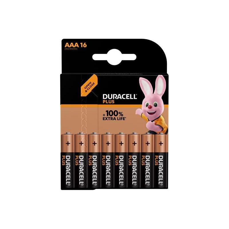 Duracell AAA Cell +100% Plus Power Batteries (Pack 16) Duracell - RockBottom Northampton