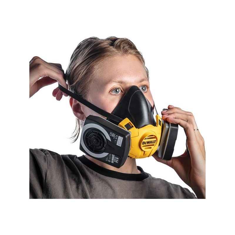 Dewalt Respiration P3 Half Mask Respirator - Medium DEWALT Respiration - RockBottom Northampton
