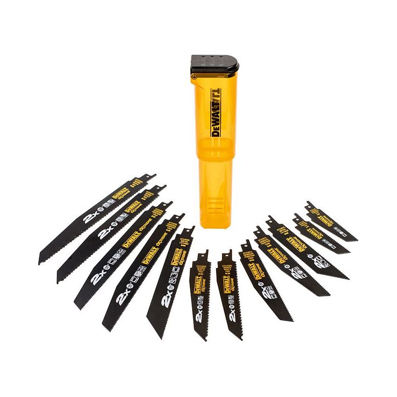 Dewalt Power Tools DT2441L 2X Life Reciprocating Saw Blade Set, 12 Piece DeWALT Power Tools - RockBottom Northampton