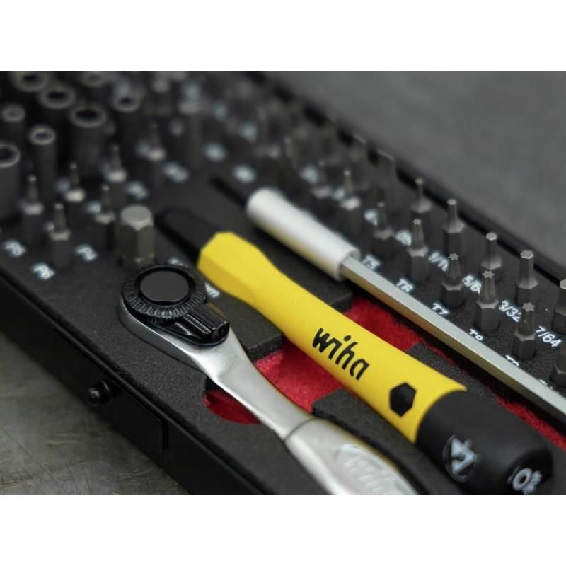 Wiha ESD Micro-bit Set, 66 Piece (inc. Case) Wiha - RockBottom Northampton
