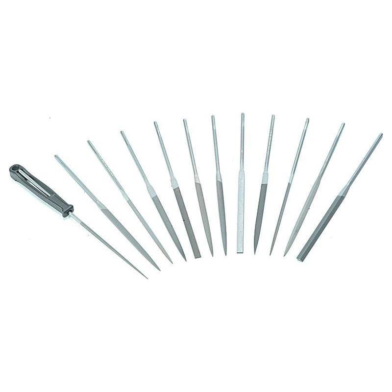 Bahco 2-472-16-2-0 Needle Set of 12 Cut 2 Smoot 160mm (6.2in) Bahco - RockBottom Northampton
