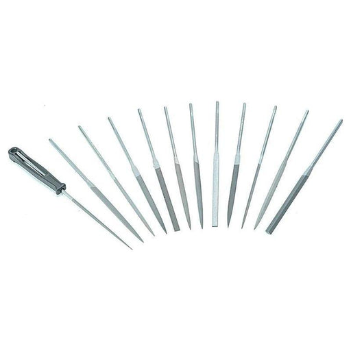 Bahco 2-472-16-2-0 Needle Set of 12 Cut 2 Smoot 160mm (6.2in) Bahco - RockBottom Northampton