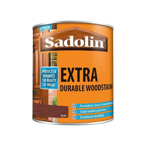 Sadolin Extra Durable Woodstain Teak 1 litre Sadolin - RockBottom Nothampton