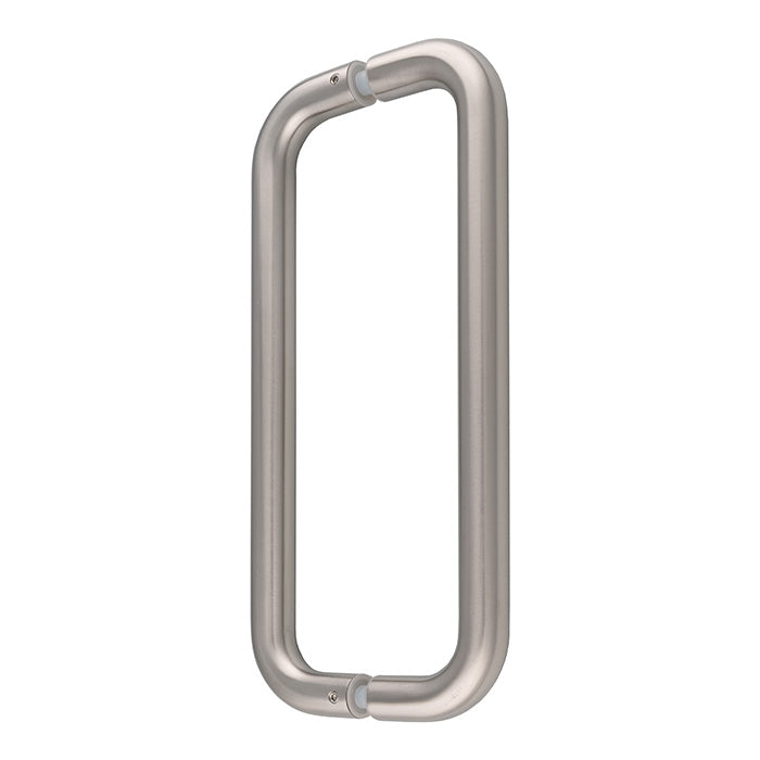 22Mm Dia. D Pull Handle - 300Mm C/C - Back To Back Fixing - Satin Stainless Steel
