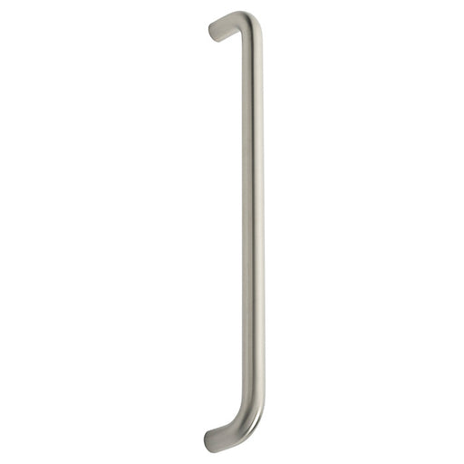 22Mm Dia. D Pull Handle - 450Mm C/C - Bolt Through Fixing - Satin Stainless Steel