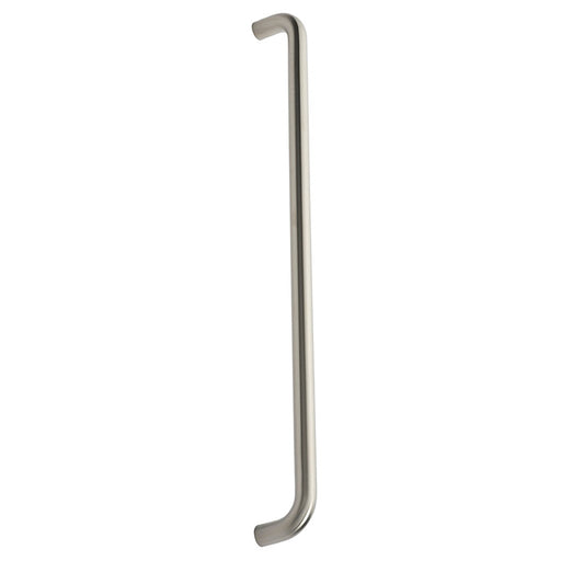 22Mm Dia. D Pull Handle - 600Mm C/C - Bolt Through Fixing - Satin Stainless Steel