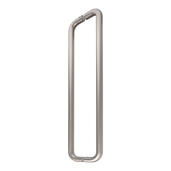 22Mm Dia. D Pull Handle - 600Mm C/C - Back To Back Fixing - Satin Stainless Steel