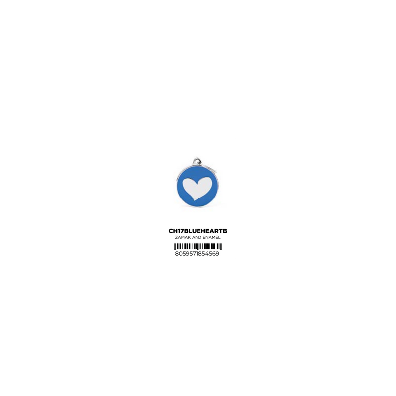 I TAG YOU - HEART ENAMELED TAG (BLUE)
