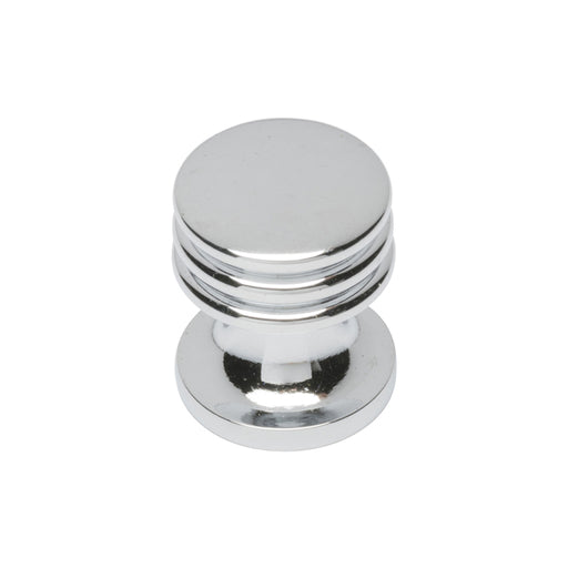 Ringed Cupboard Knob 17Mm - Polished Chrome 15.5 (15.5 )