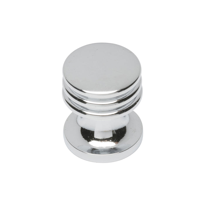 Ringed Cupboard Knob 17Mm - Polished Chrome 15.5 (15.5 )