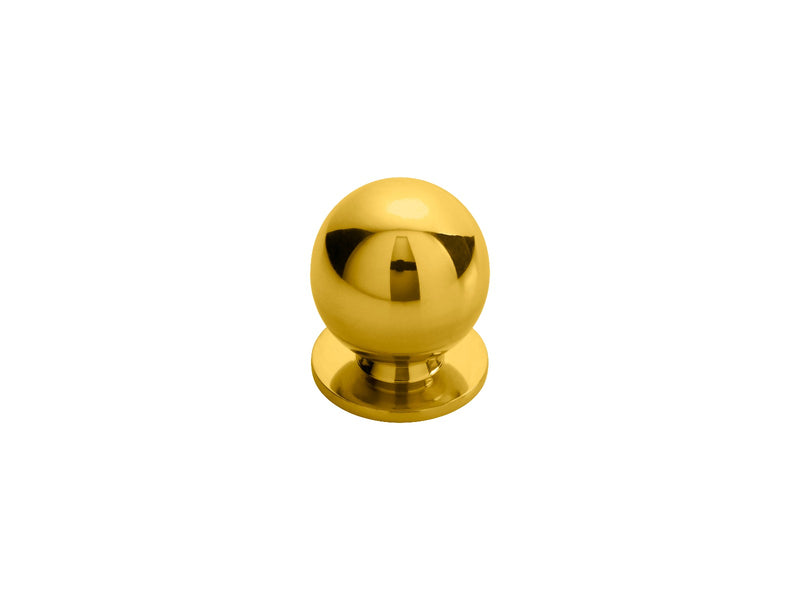 Ball Knob 30Mm - Polished Brass 30 ( 30 )
