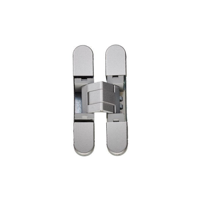 929 Stars 3D Concealed Hinge 76 X 14Mm Silver - Screws Not Supplied - Silver 76 x 14mm