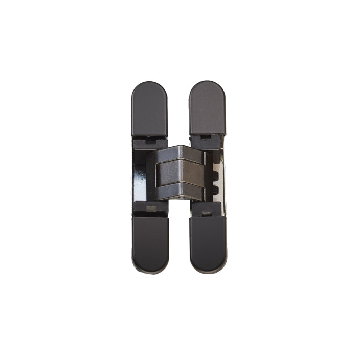 929 Stars 3D Concealed Hinge 76 X 14Mm Matt Black Varnished - Screws Not Supplied - Matt Black Varnished 76 x 14mm