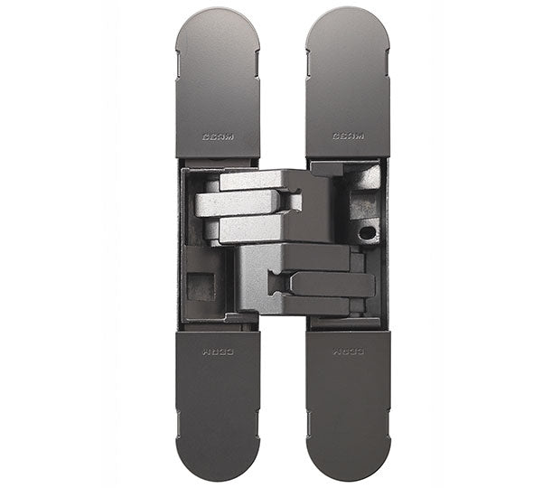 1131 Stars 3D Concealed Hinge 160 X 32Mm Black Nickel - Screws Not Supplied - Black Nickel 160 x 32 mm