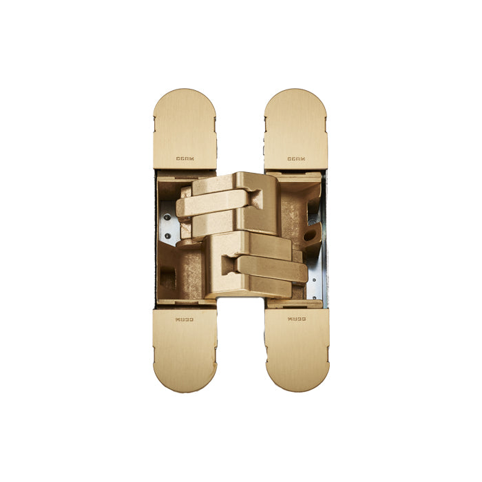 1131 Stars 3D Concealed Hinge 160 X 32Mm Galvanic Satin Brass - Galvanic Satin Brass 160 x 32mm