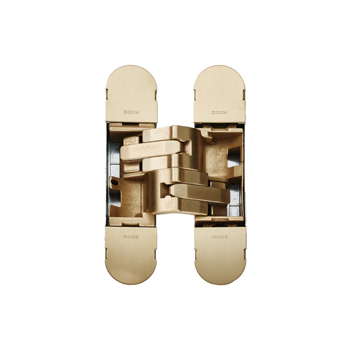 1230 Stars 3D Concealed Hinge 130 X 30Mm Osg (Galvanic Satin Brass) - Galvanic Satin Brass 130 x 30