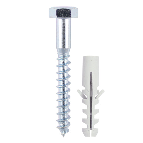 TIMCO Coach Screws Hex Head Silver