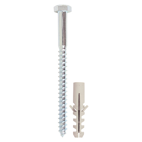 TIMCO Coach Screws Hex Head Silver