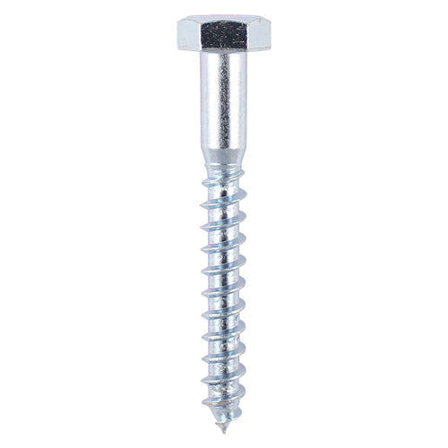 TIMCO Coach Screws Hex Head Silver — Box