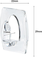 Command Outdoor Clear Mini Hooks 17006H-AW