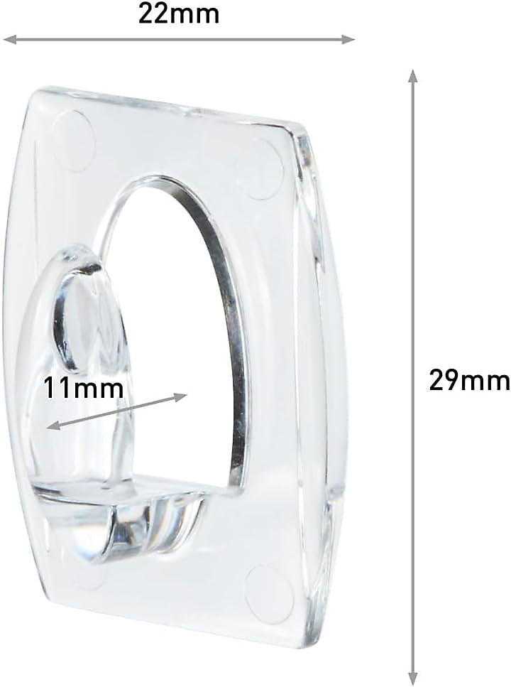 Command Outdoor Clear Mini Hooks 17006H-AW